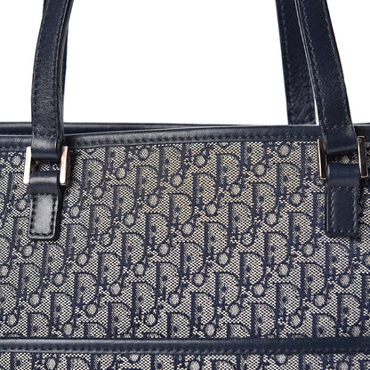 Christian Dior Monogram Tote Navy 5 of 16