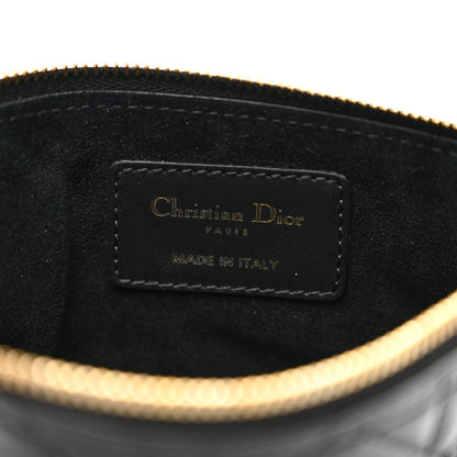 Christian Dior Calfskin Macrocannage Toujours Pouch Black 6 of 6