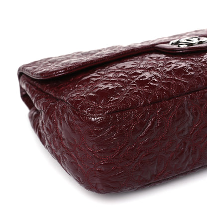 Chanel Vinyl Rock In Moscow Single Flap Dark Red 8 of 9