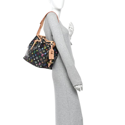 Louis Vuitton Monogram Multicolor Petit Noe Black 2 of 9