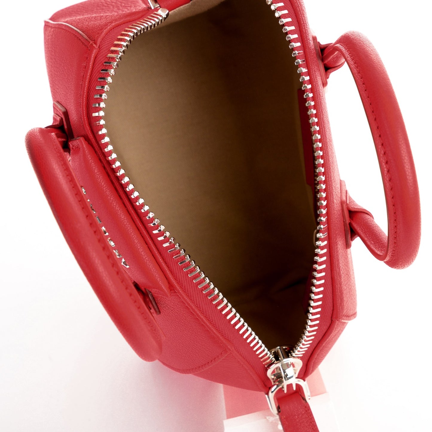 Sugar Goatskin Mini Antigona Medium Red