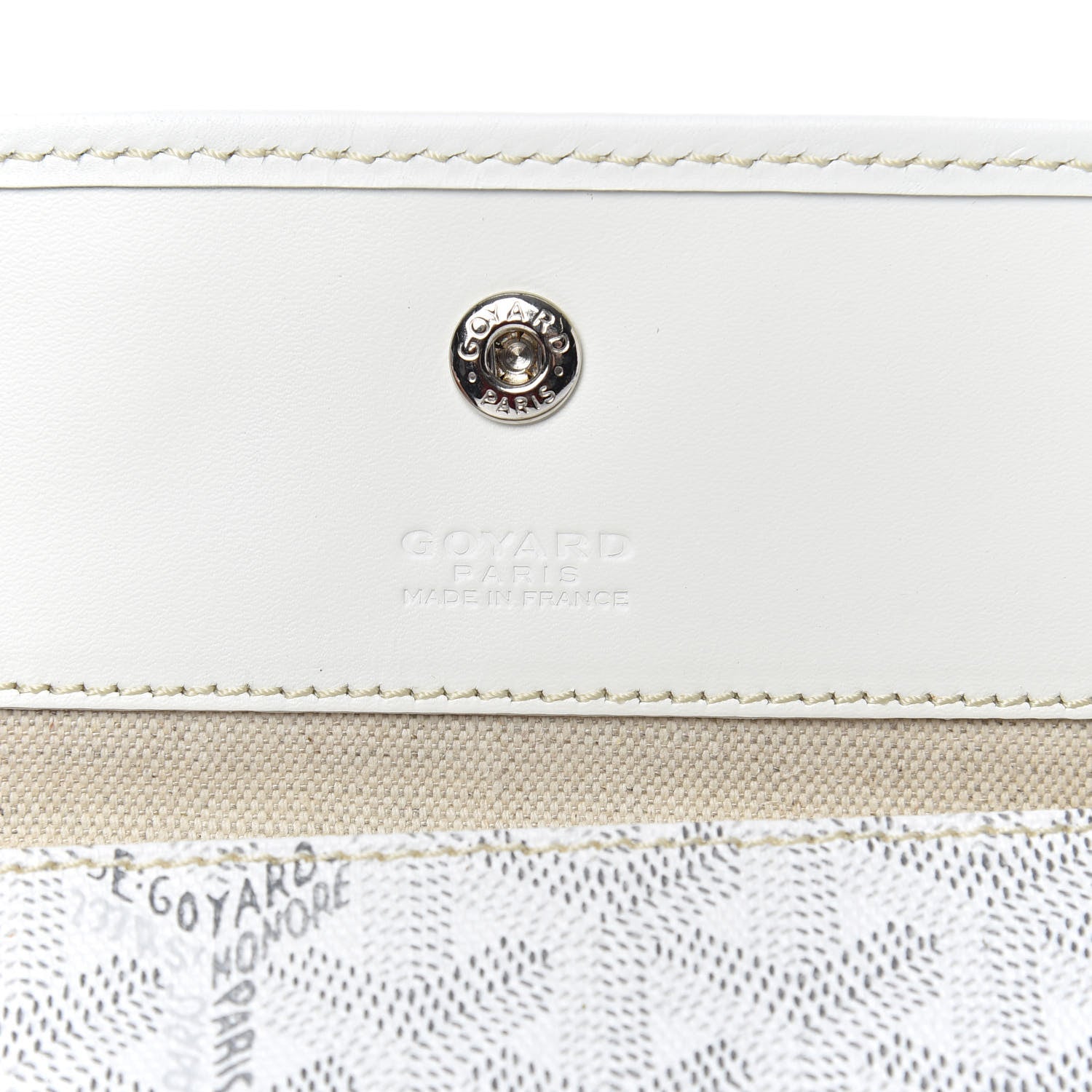 Goyard Goyardine Pouch White 6 of 6