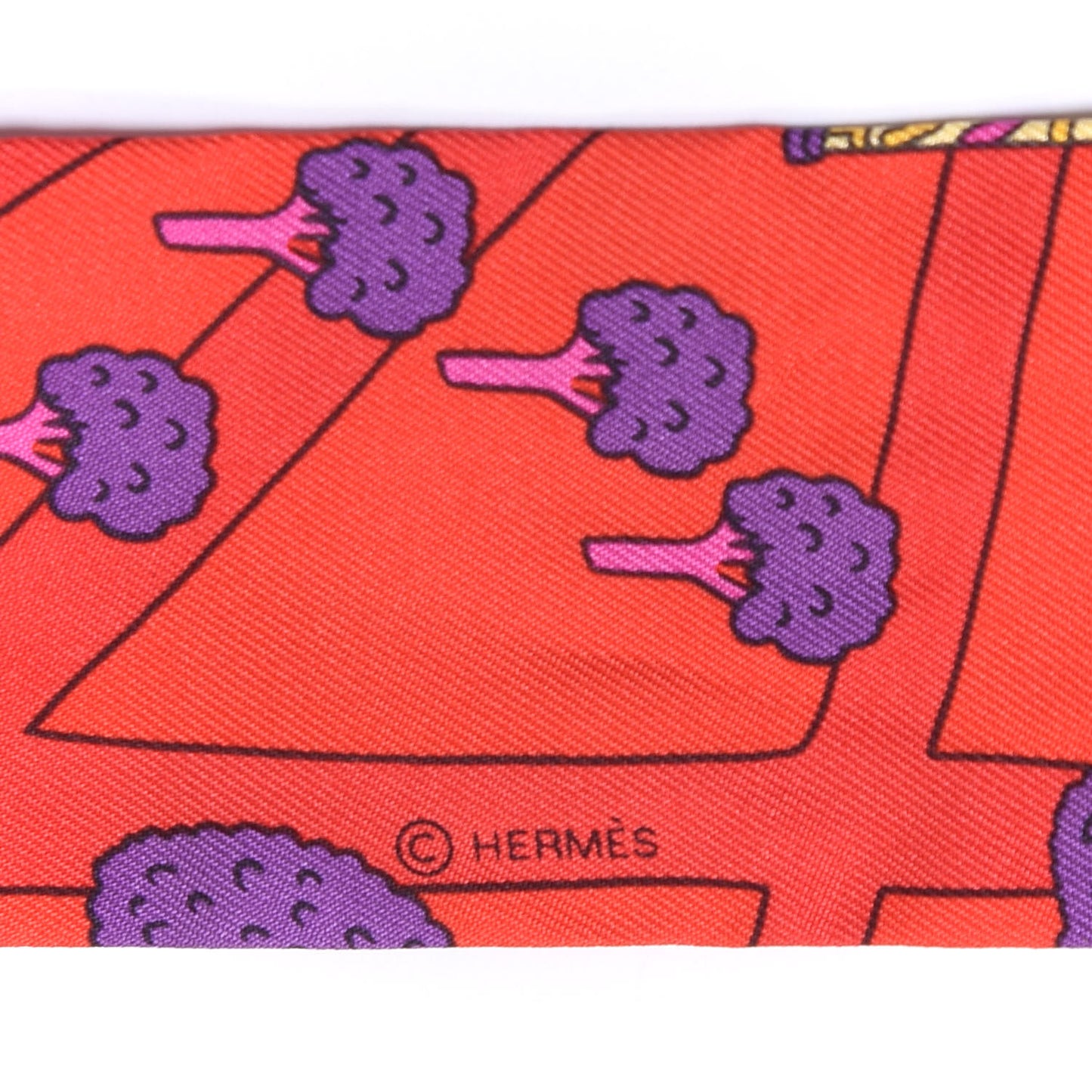 Silk Les Nouveaux Amoureux de Paris Twilly Rouge Violet Creme