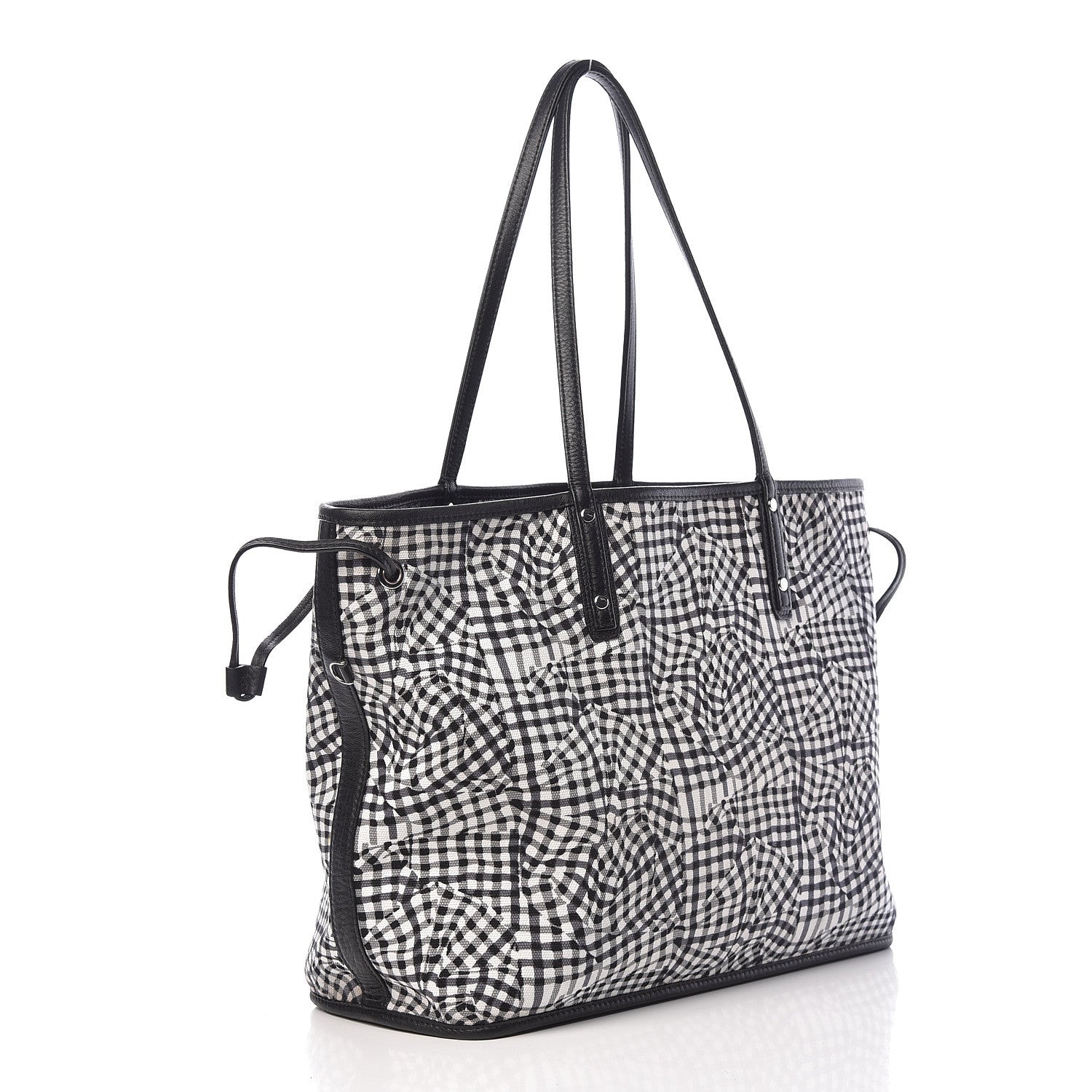 MCM Visetos Medium Reversible Shopper Tote Black 7 of 22