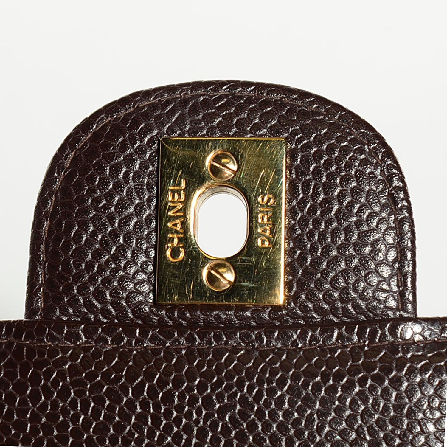 Chanel Caviar Quilted Jumbo Single Flap Brown 6 of 8