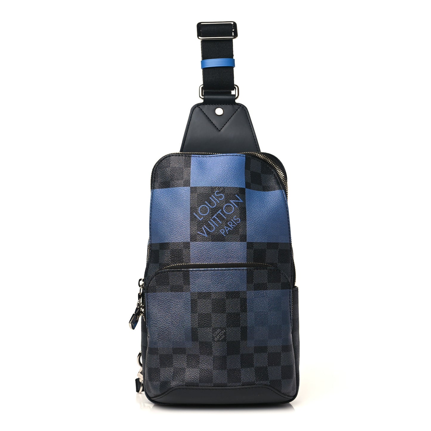 Damier Graphite Giant Avenue Sling Backpack Blue