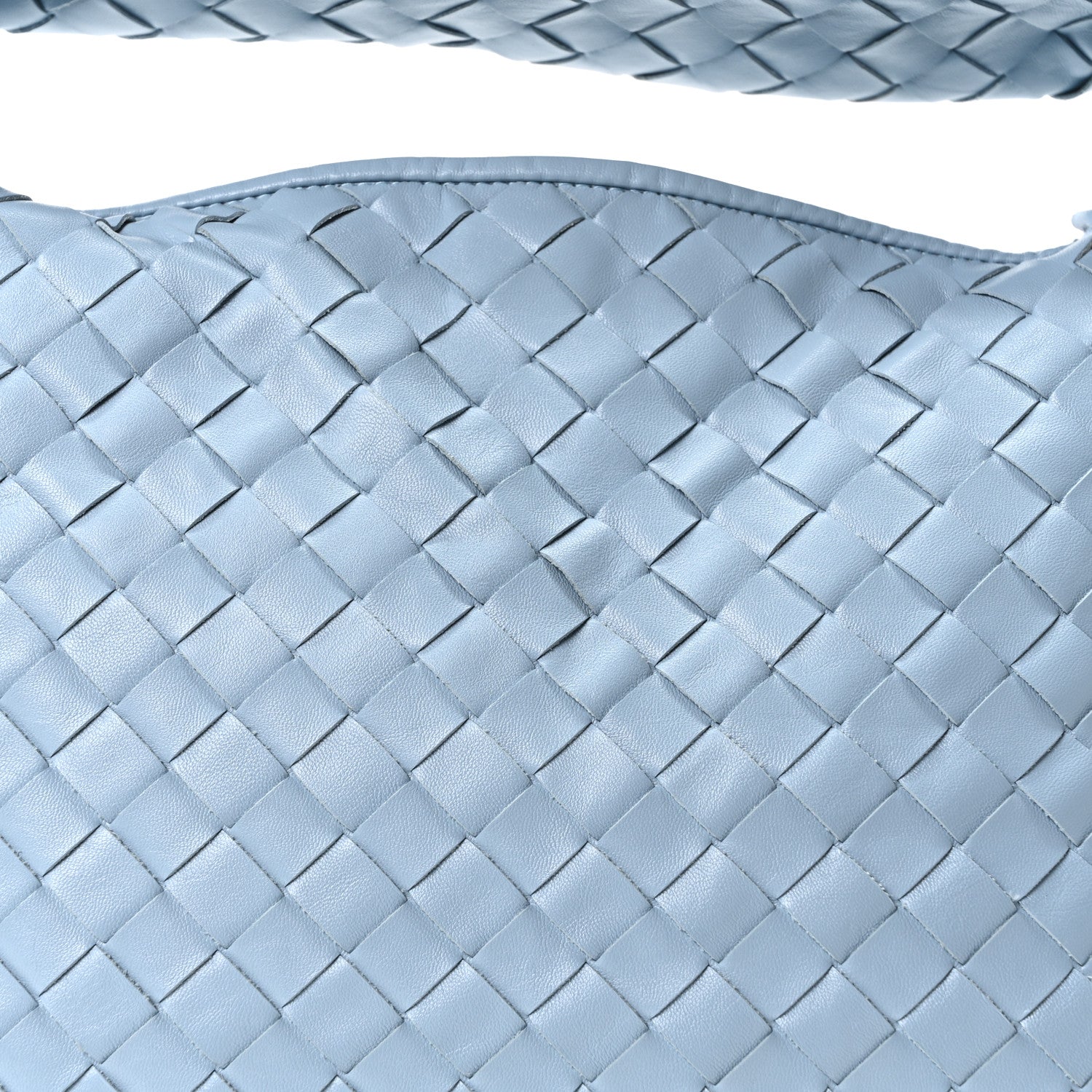 Bottega Veneta Calfskin Intrecciato Small Hop Ice 8 of 10