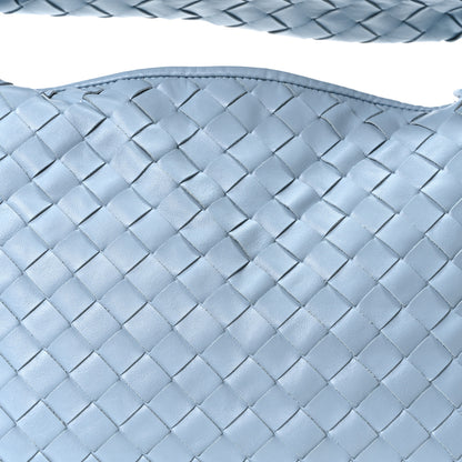 Bottega Veneta Calfskin Intrecciato Small Hop Ice 8 of 10