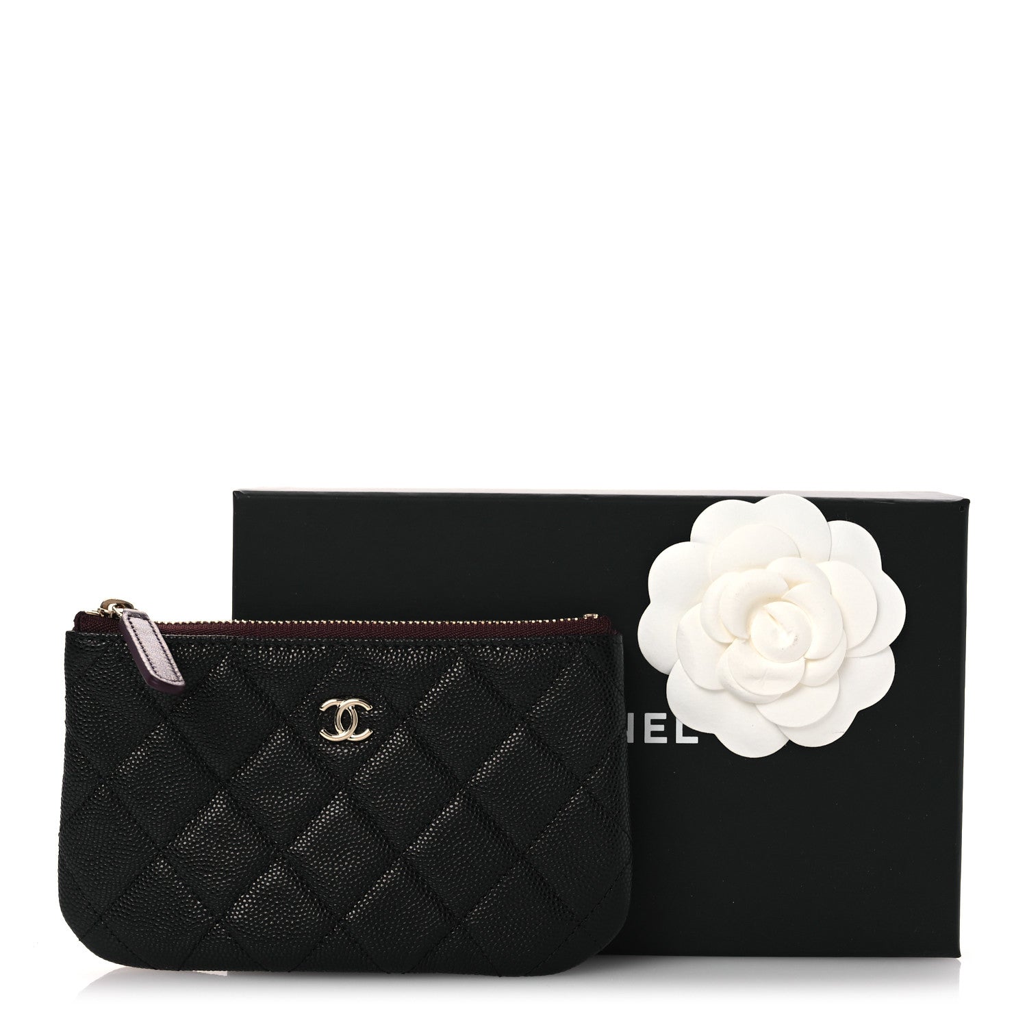 Chanel Caviar Quilted Small Cosmetic Case Black 8 of 8