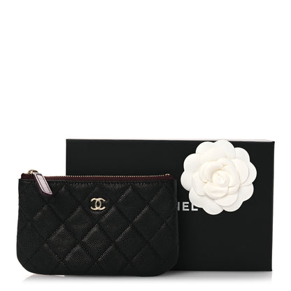 Chanel Caviar Quilted Small Cosmetic Case Black 8 of 8