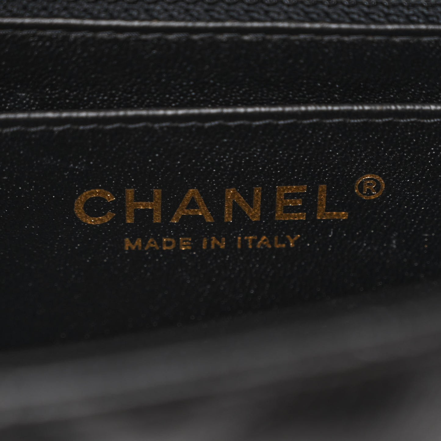 Caviar Quilted Mini Rectangular Flap Black