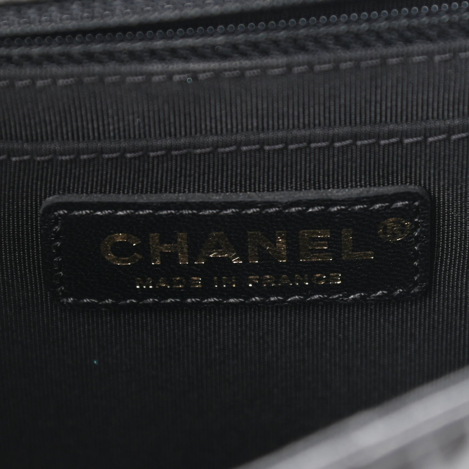 Chanel Calfskin Chevron Quilted Top Handle Flap Black 6 of 12