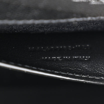 Saint Laurent Grain De Poudre Textured Mixed Matelasse Triquilt Medium Monogram Satchel Black 7 of 11