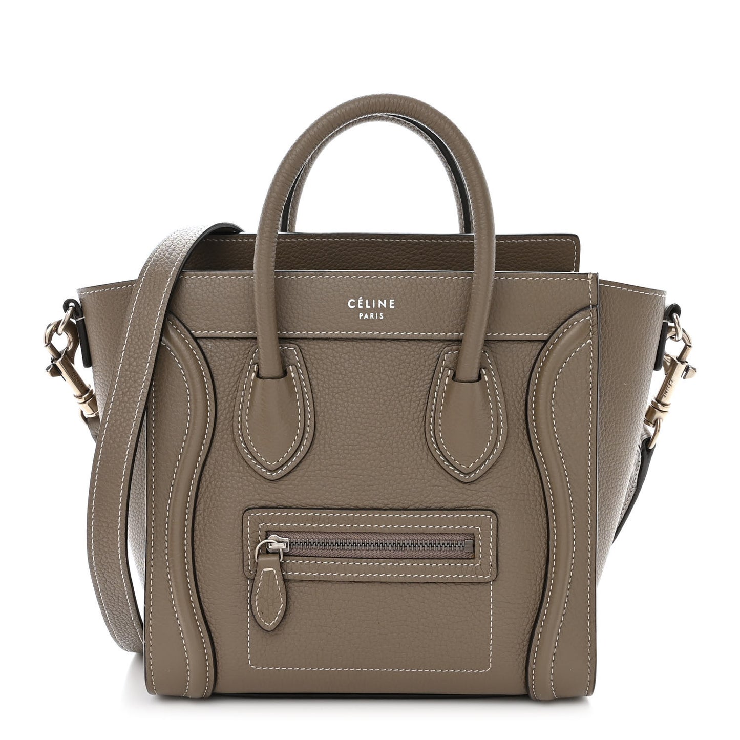 Drummed Calfskin Nano Luggage Souris