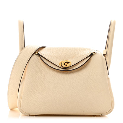 Hermes Taurillon Clemence Mini Lindy 20 Nata 1 of 11
