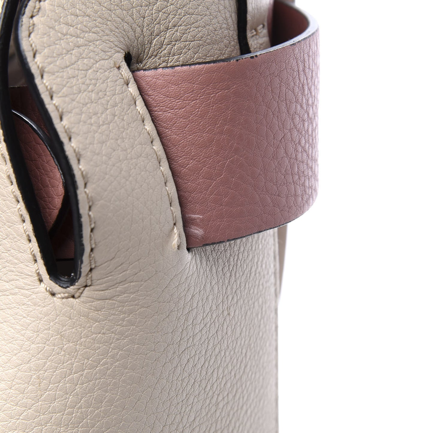 Soft Grain Calfskin Small Belt Bag Limestone Dusty Rose