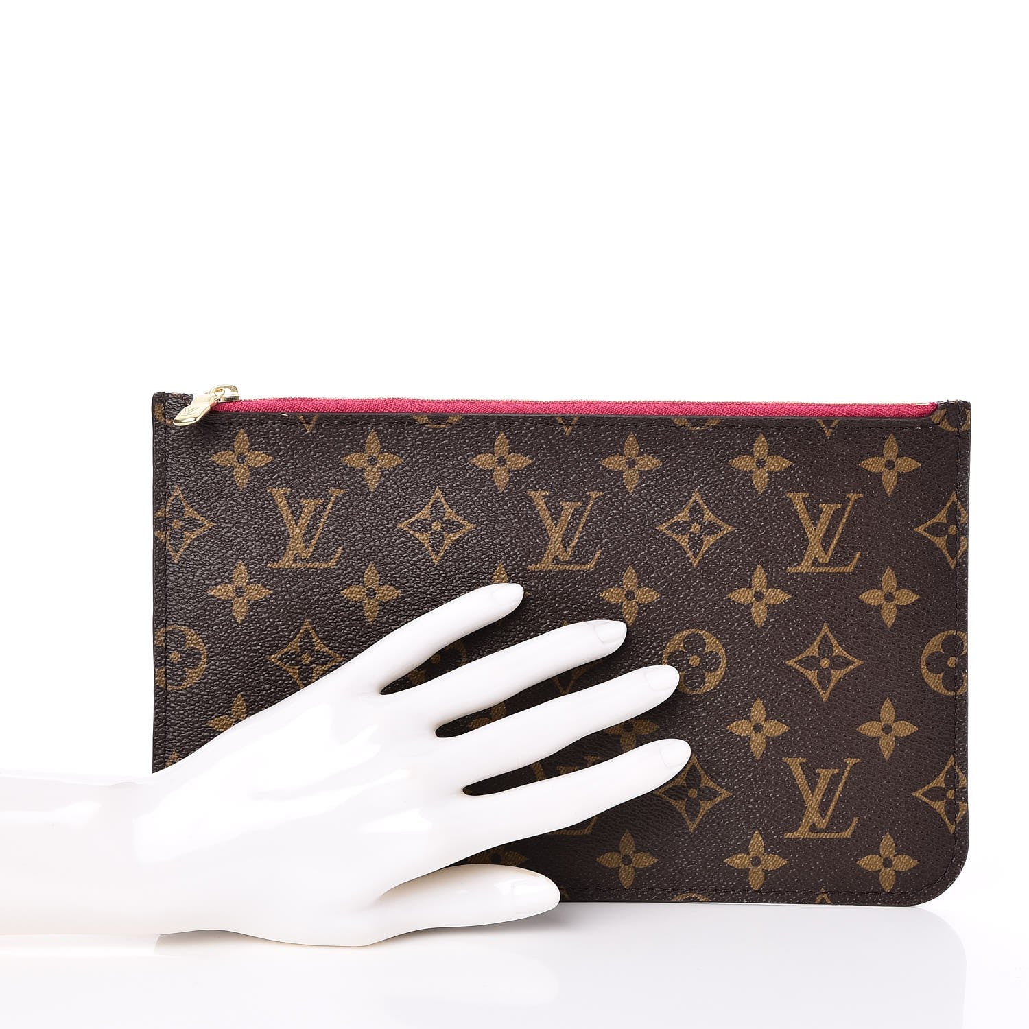 Louis Vuitton Monogram Neverfull MM GM Pochette Pivoine 2 of 9