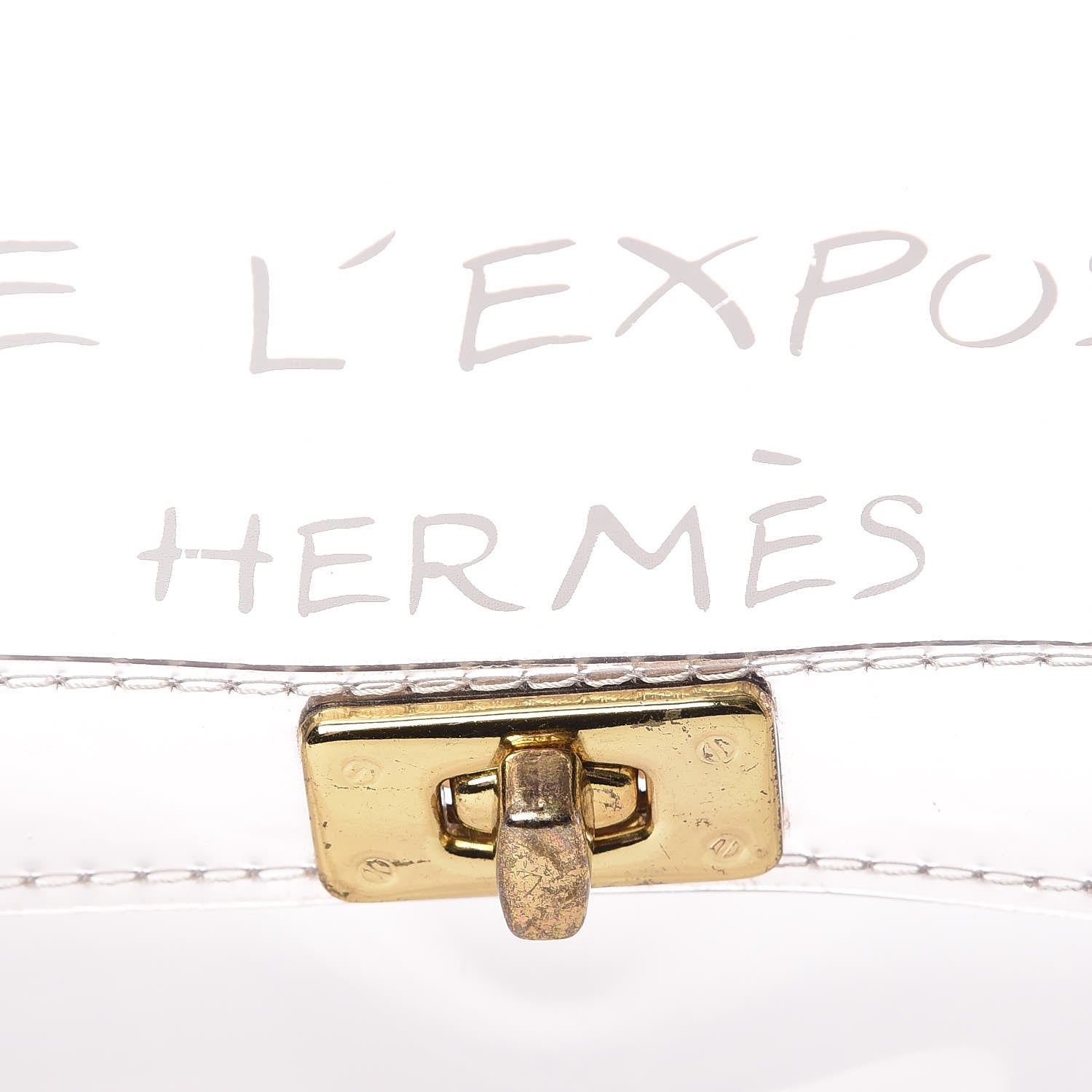 Hermes Vinyl Souvenir De L'Exposition Kelly Transparent 7 of 12