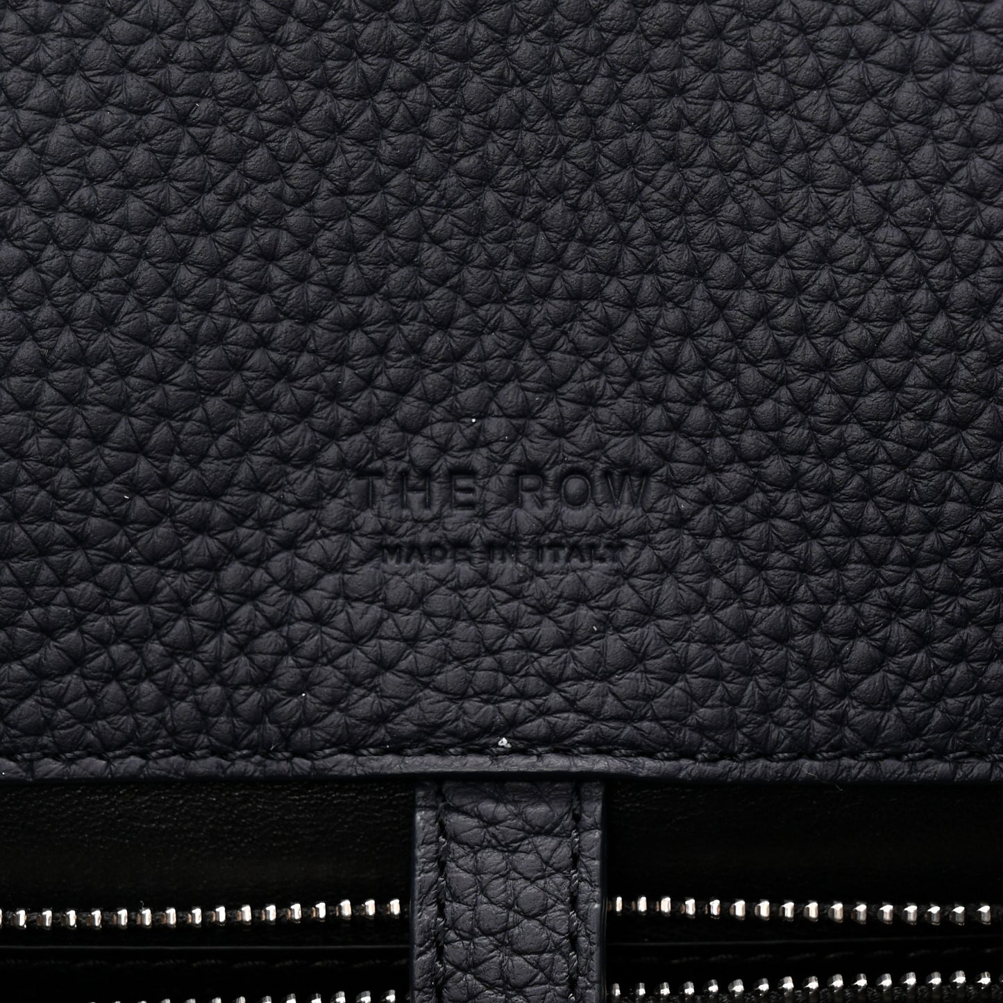 Grained Calfskin Margaux Shoulder 12 Dark Navy