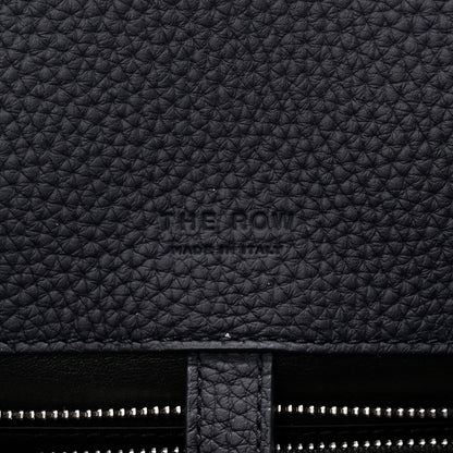 The Row Grained Calfskin Margaux Shoulder 12 Dark Navy 11 of 17