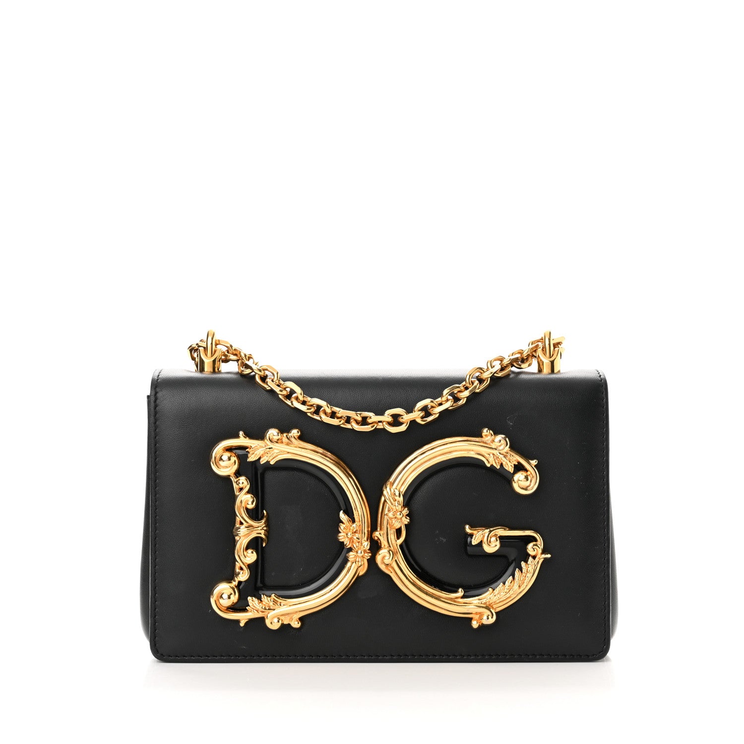 Dolce & Gabbana Nappa DG Girls Shoulder Bag Black 1 of 13