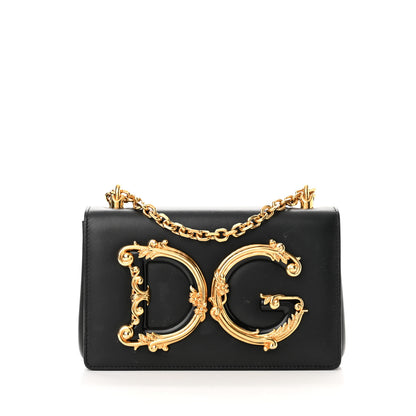 Dolce & Gabbana Nappa DG Girls Shoulder Bag Black 1 of 13