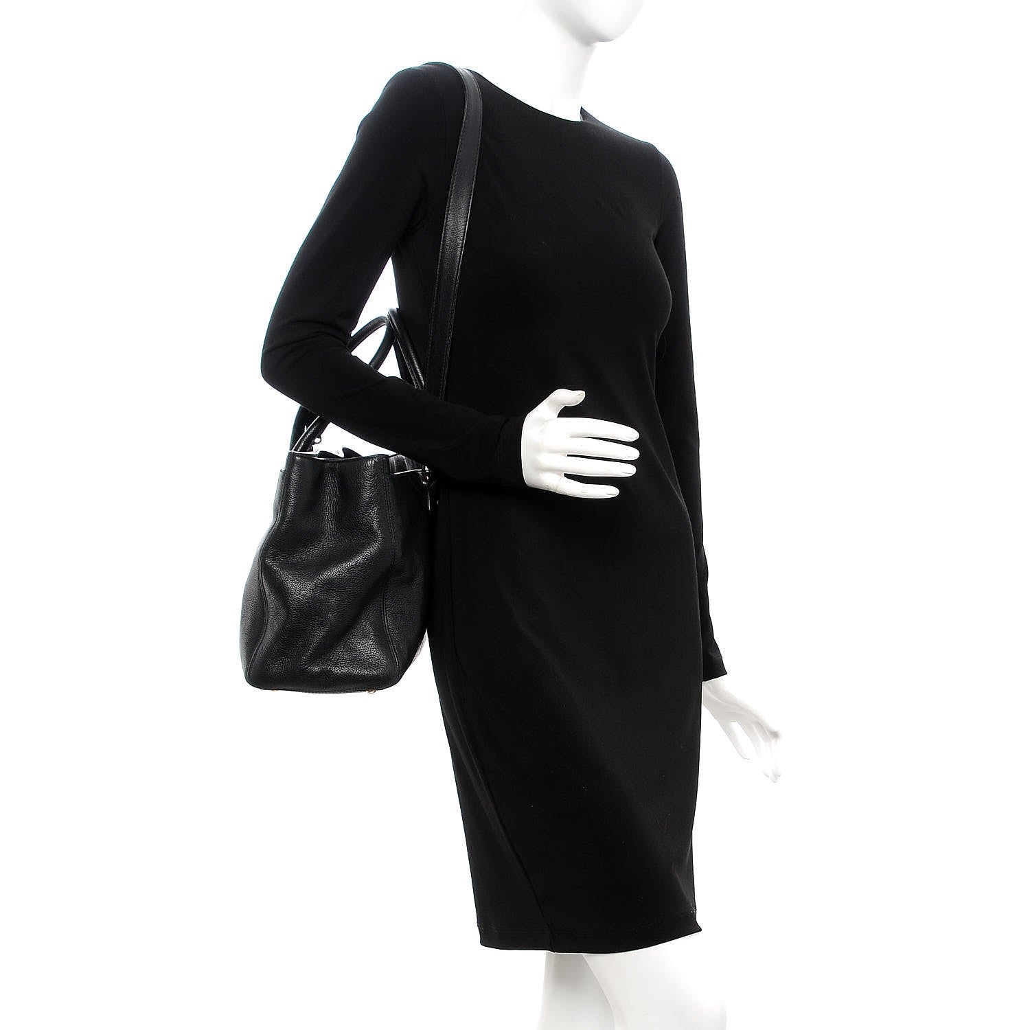 Chanel Calfskin Cerf Executive Shopper Tote Black 2 of 21