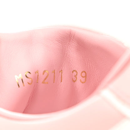 Louis Vuitton Monogram Embossed Calfskin Damier Azur Time Out Sneakers 39 Rose Clair Pink 8 of 9