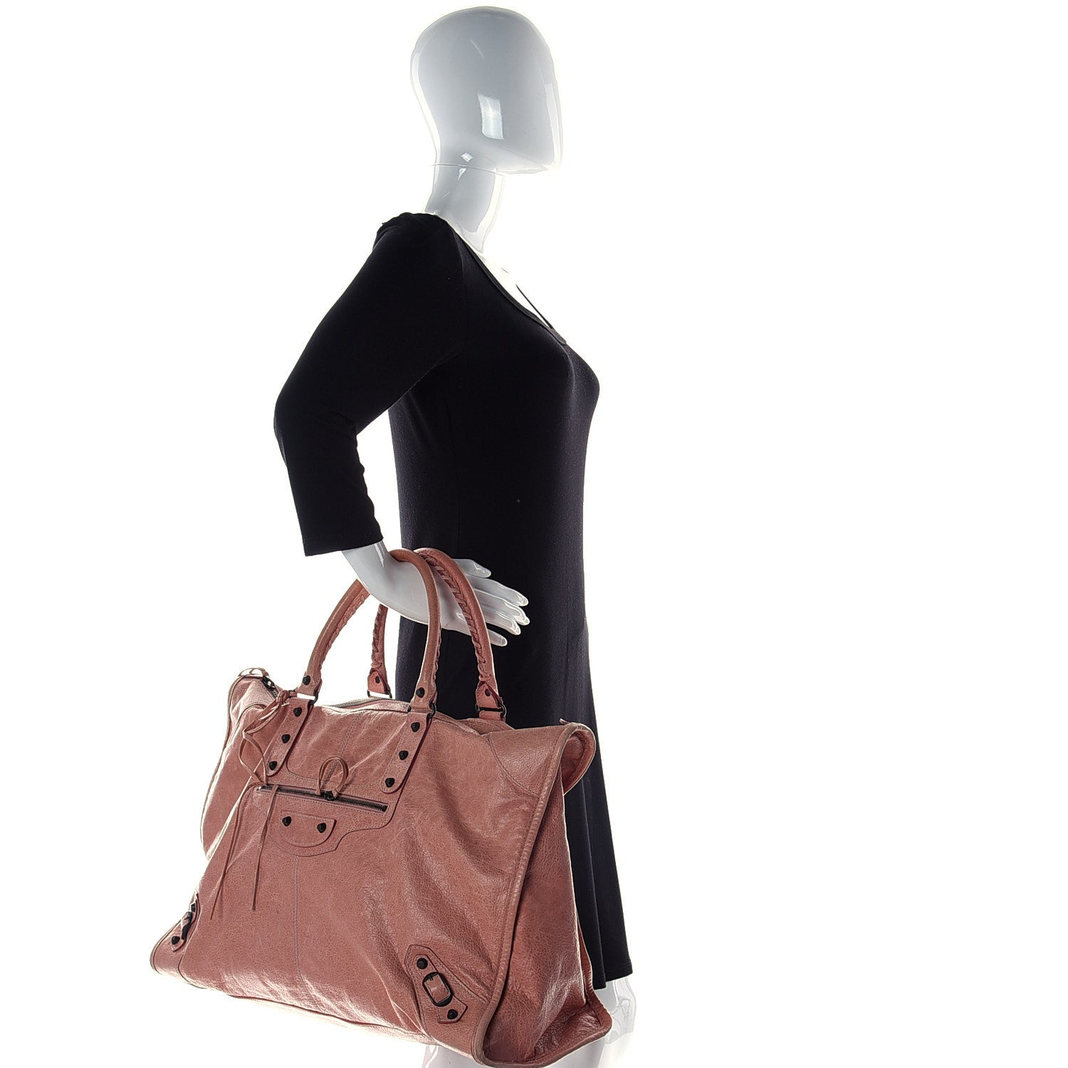 Balenciaga Agneau Classic Hardware Weekender Vieux Rose 4 of 21