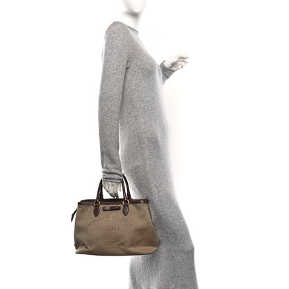 Prada Jacquard Logo Tote Corda Bruciato 2 of 9
