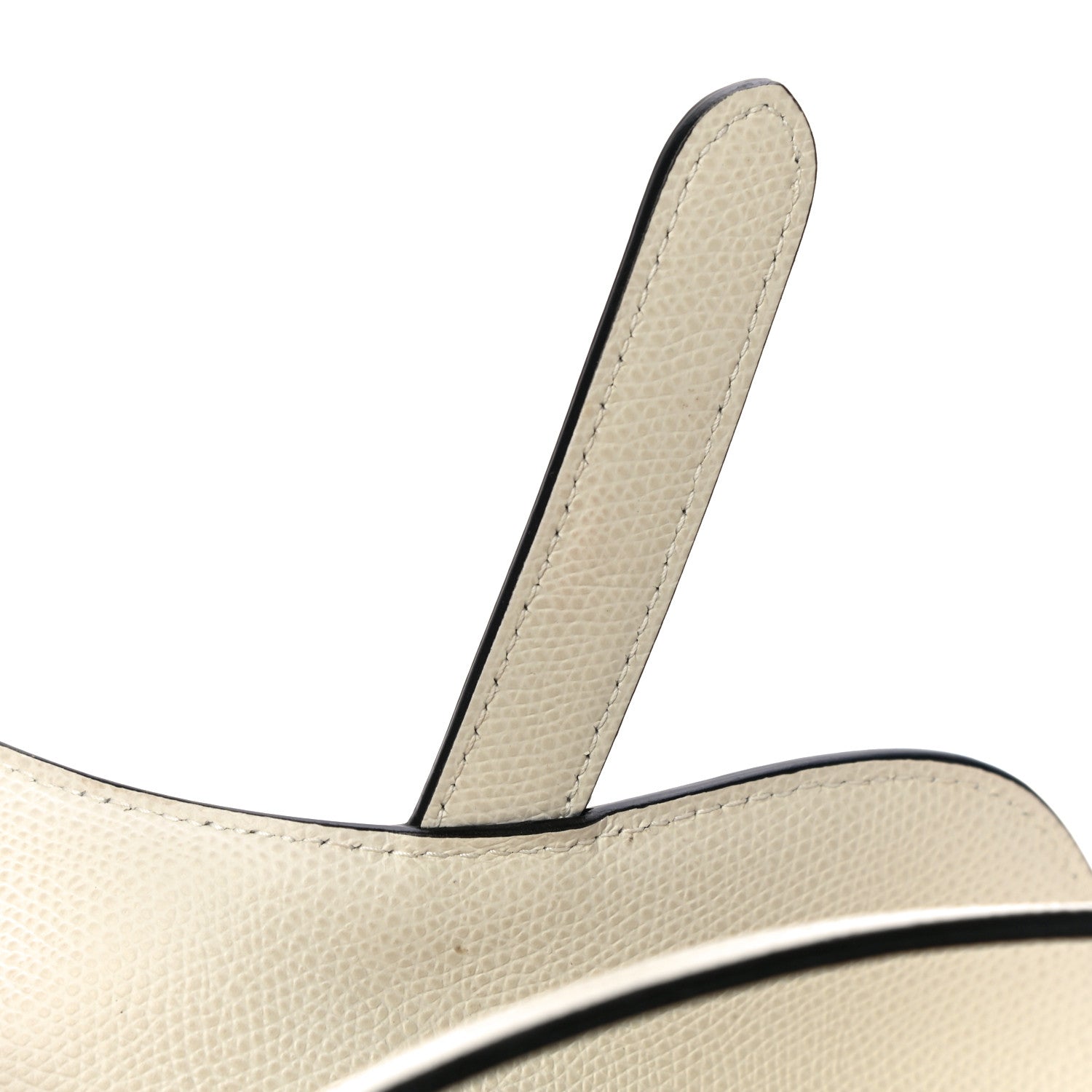 Christian Dior Grained Calfskin Saddle Bag White 15 of 16