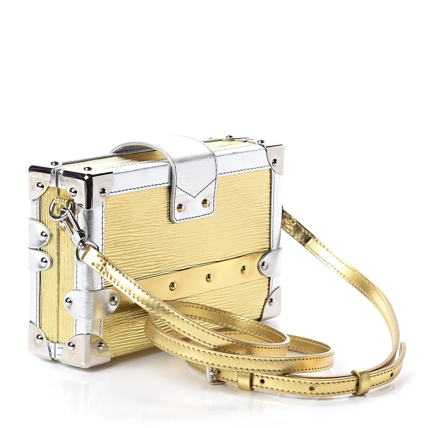 Louis Vuitton Metallic Epi Petite Malle Gold 3 of 8