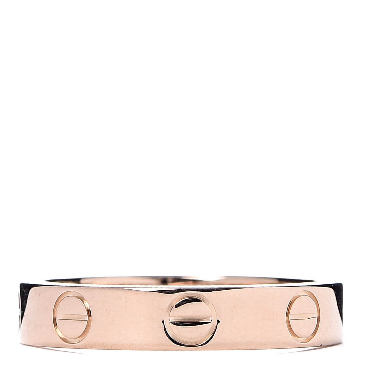 18K Pink Gold 3.5mm LOVE Wedding Band Ring 49 4.75