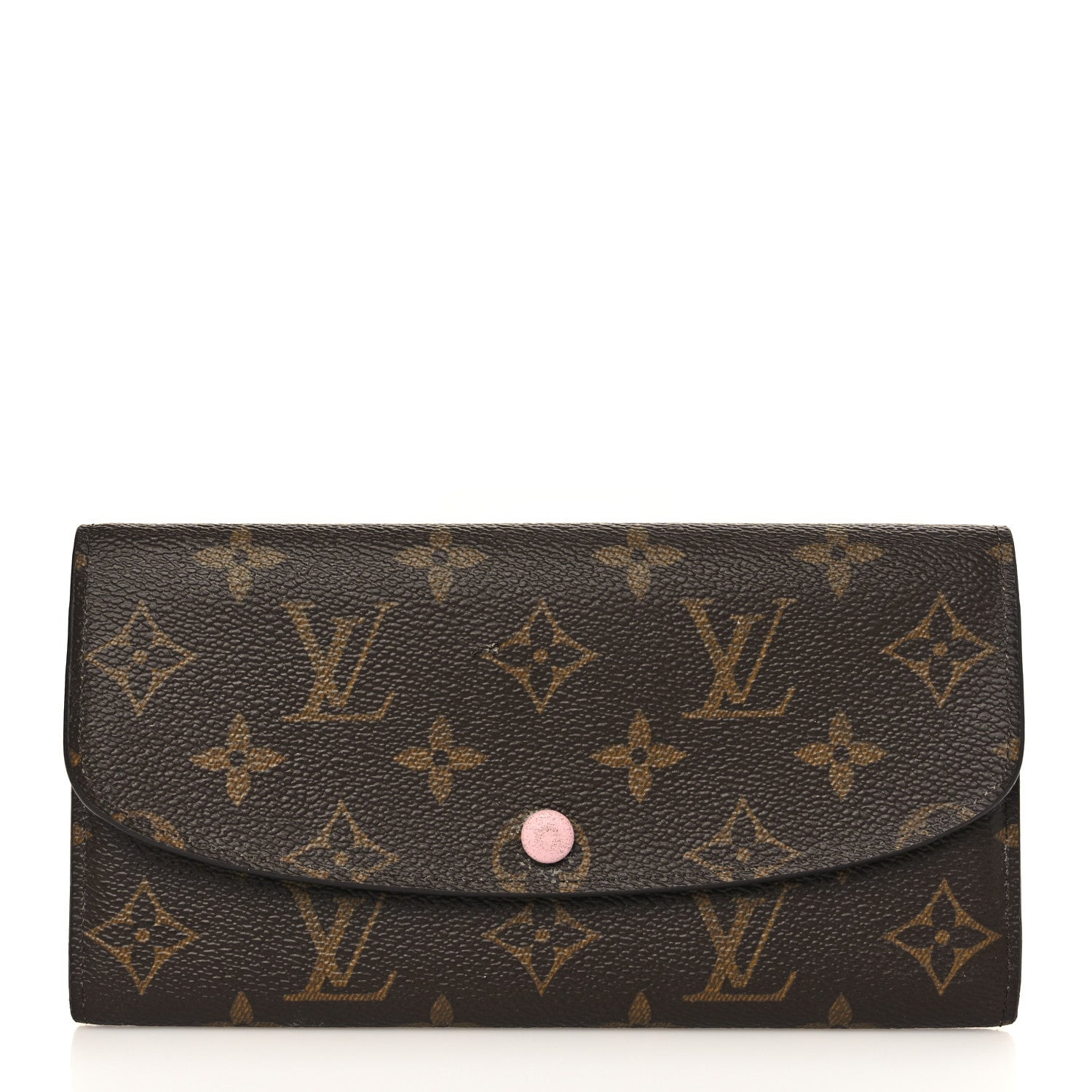 Louis Vuitton Monogram Emilie Wallet Rose Ballerine 1 of 8