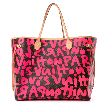 Louis Vuitton Monogram Graffiti Neverfull GM Fuchsia 1 of 11