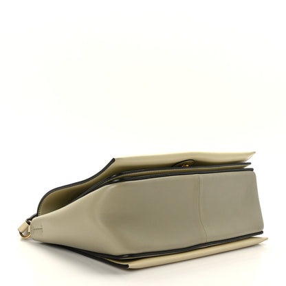 Celine Shiny Smooth Calfskin Medium Frame Shoulder Bag Chalk Mastic 4 of 9