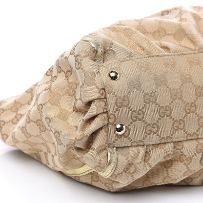 Gucci Monogram D Gold Tote Metallic Gold 7 of 11