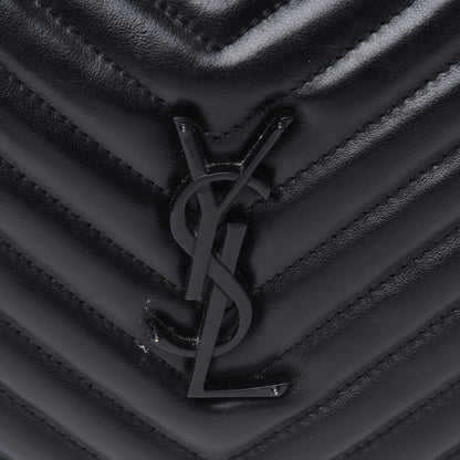 Saint Laurent Calfskin Matelasse Monogram Lou Camera Bag Black 5 of 6