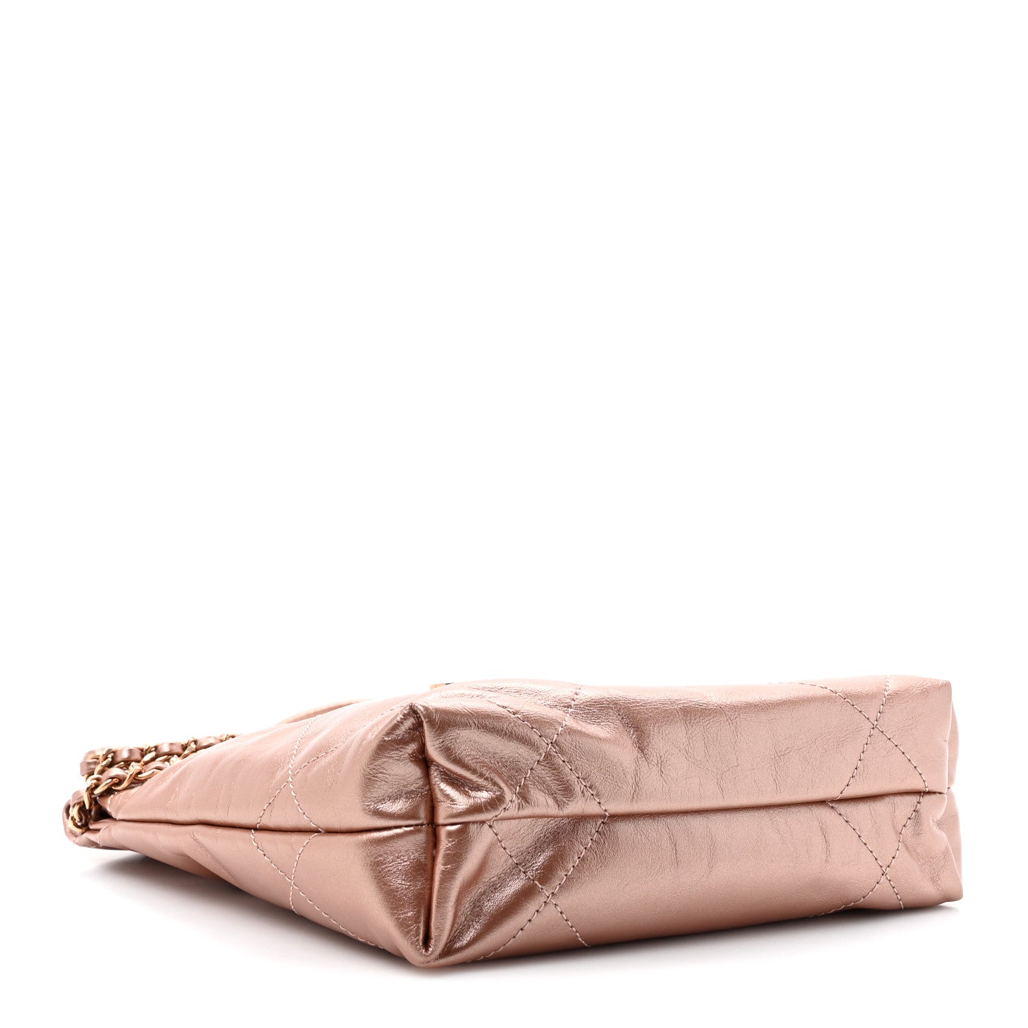 Chanel Metallic Calfskin Quilted Mini Chanel 22 Copper 4 of 10