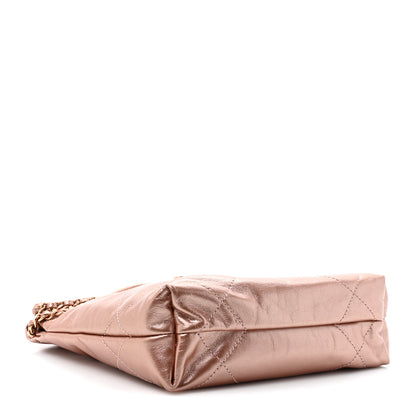 Chanel Metallic Calfskin Quilted Mini Chanel 22 Copper 4 of 10