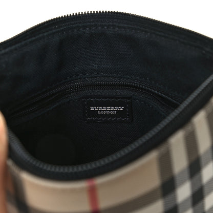 Burberry House Check Flat Crossbody Messenger Bag Black 6 of 13
