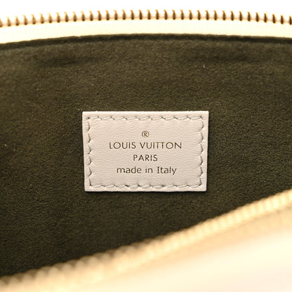 Louis Vuitton Lambskin Embossed Monogram Coussin PM Cream 8 of 13
