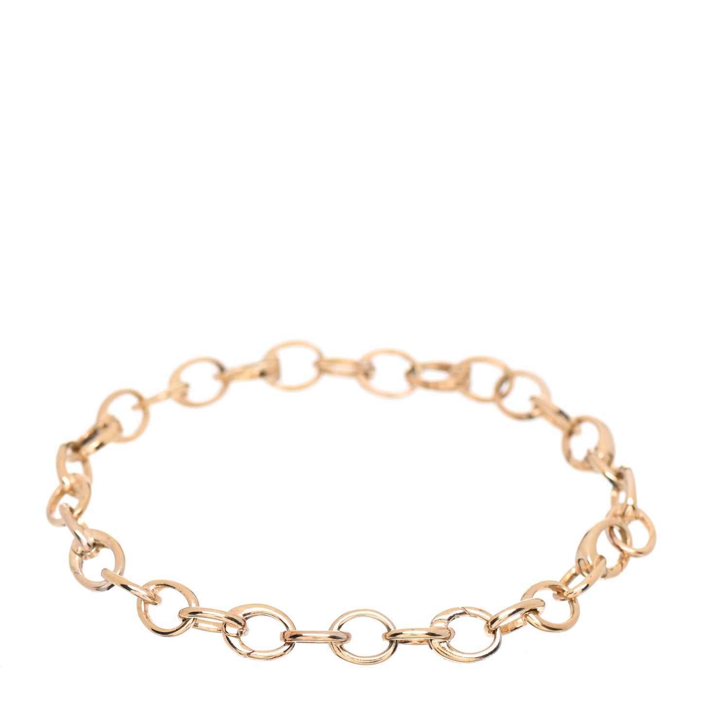 18K Yellow Gold Oval Link Bracelet