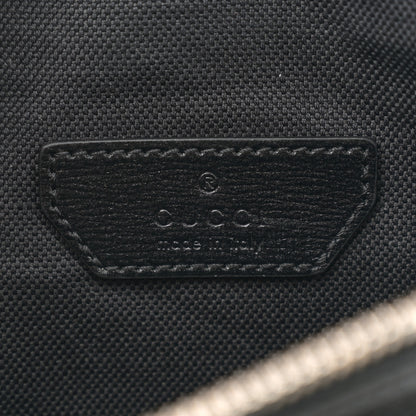 Gucci GG Supreme Monogram Textured Calfskin Retro Interlocking G Belt Bag Black 6 of 10
