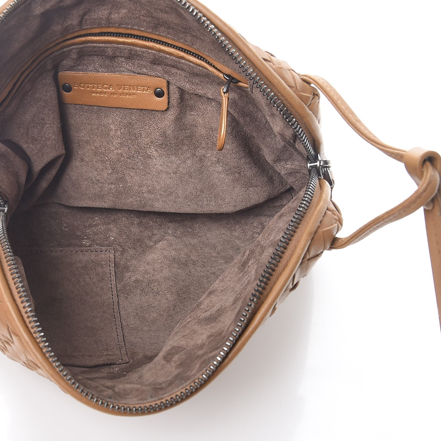 Bottega Veneta Nappa Intrecciato Pillow Crossbody Messenger Camel 5 of 10