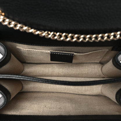 Gucci Dollar Calfskin Small Interlocking G Shoulder Bag Black 5 of 10