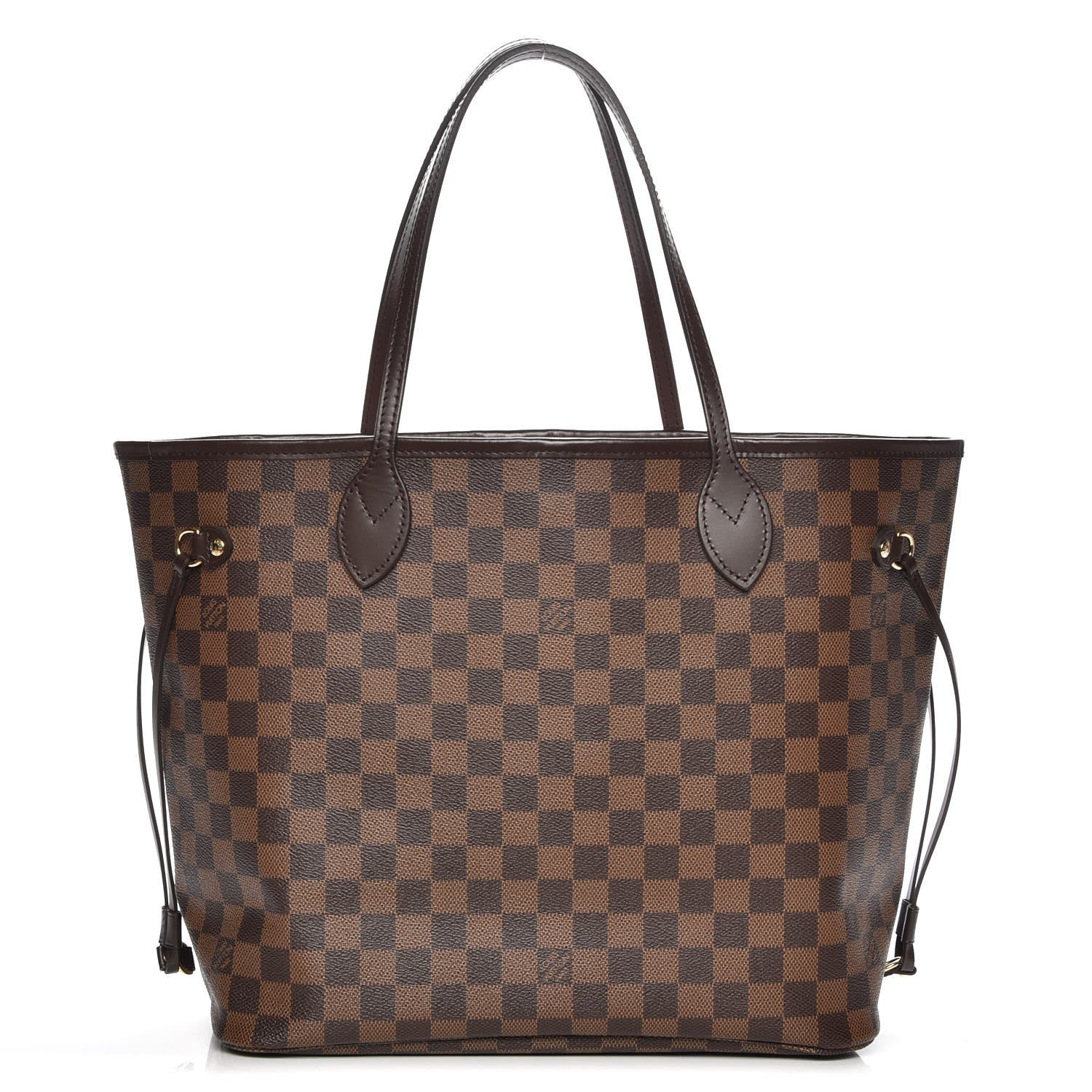 Louis Vuitton Damier Ebene Neo Neverfull MM Rose Ballerine 1 of 8