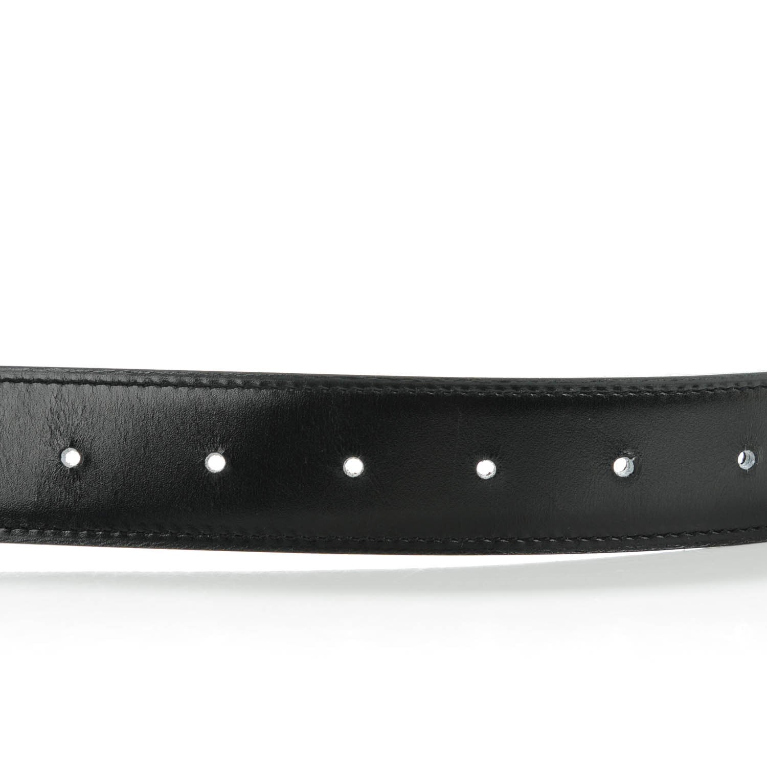 Hermes Box Togo 32mm H Belt 80 Black Chocolate 6 of 8