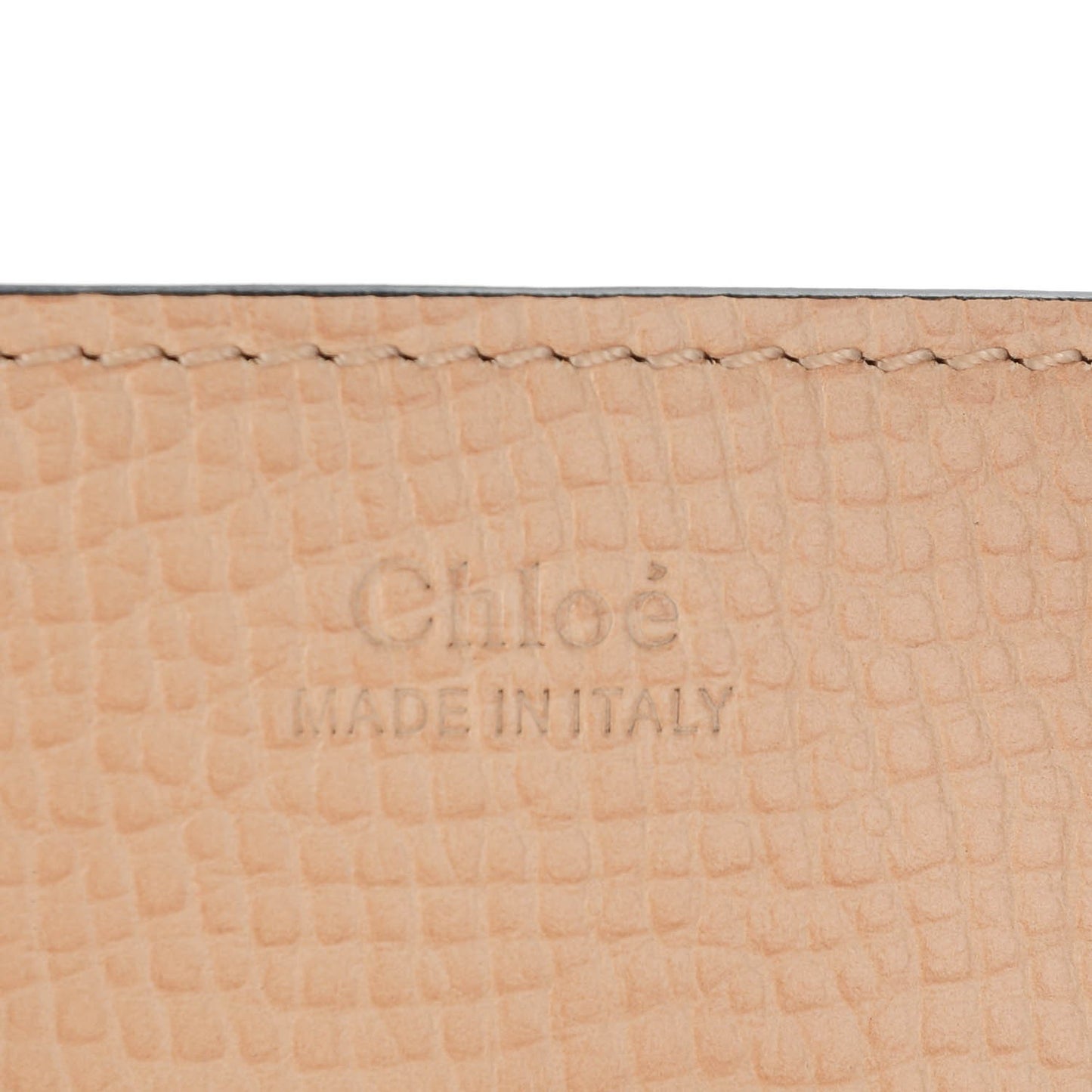 Grained Calfskin Lambskin Drew Shoulder Bag Powder Beige Caramel