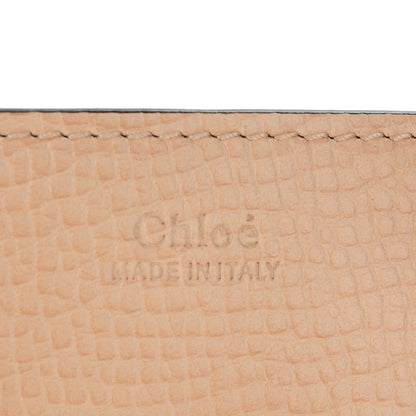 Chloe Grained Calfskin Lambskin Drew Shoulder Bag Powder Beige Caramel 6 of 8